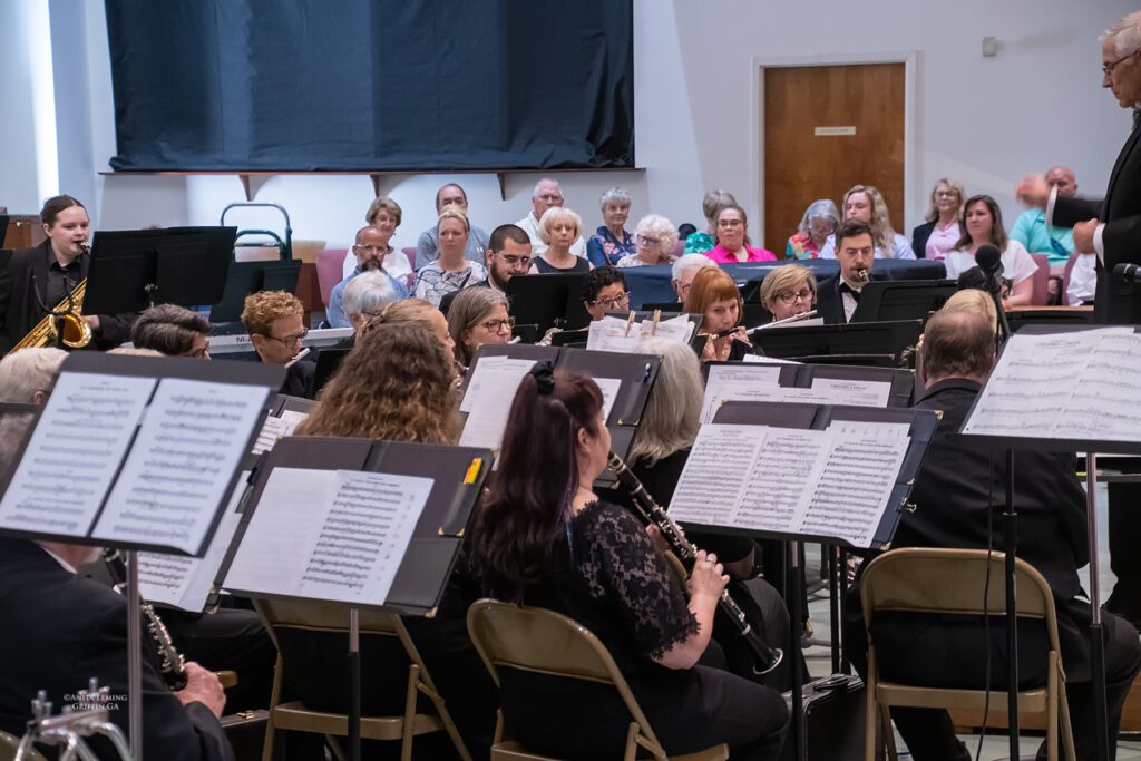 View of the ensemble performing