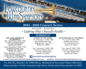 poster for the 2024-25 concert season