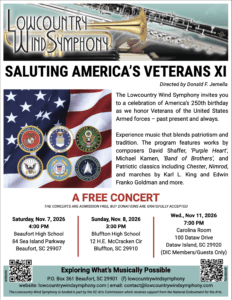 Info Poster for Veterans Day Concert